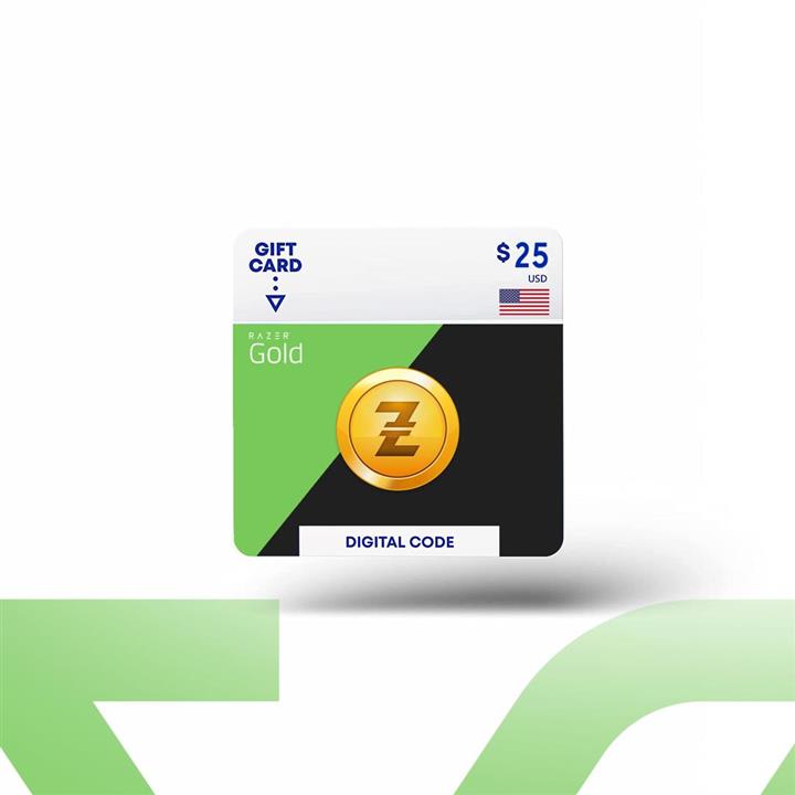 گیفت کارت 25 دلاری ریزر گلد امریکا Razer Gold US
